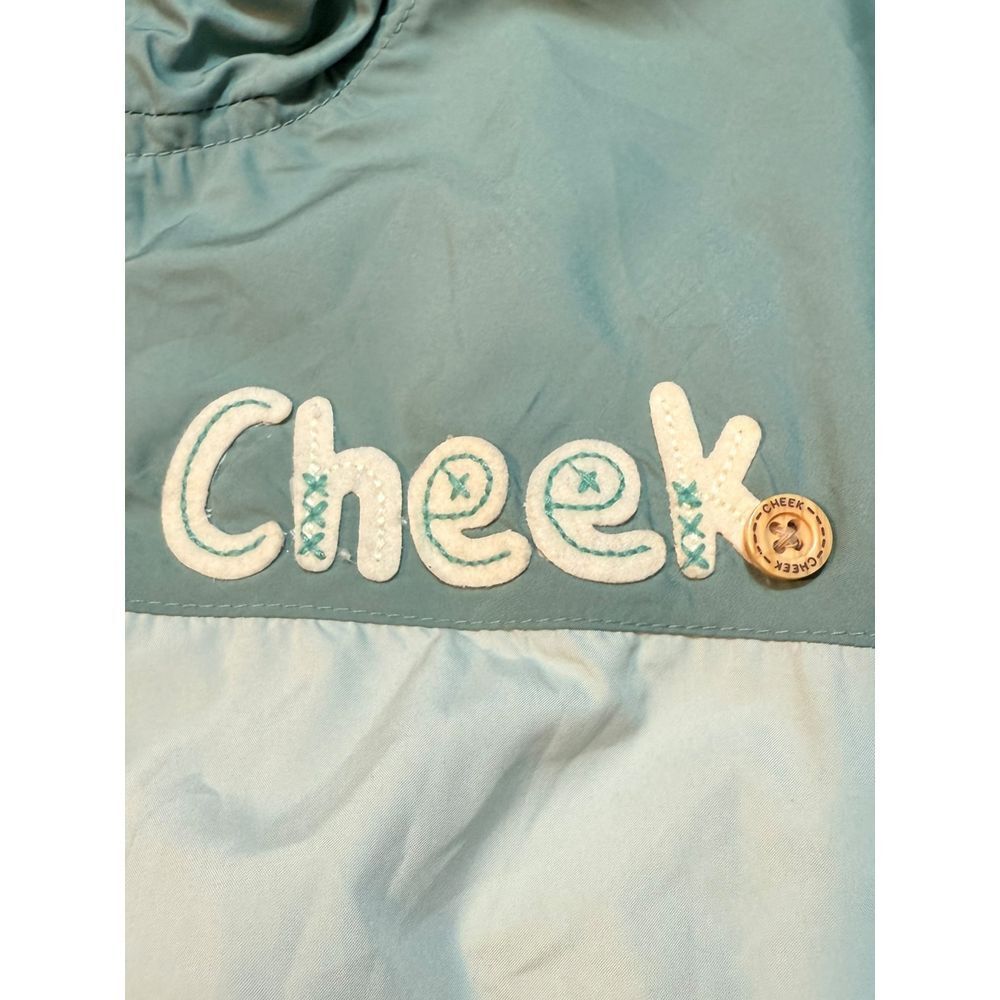 Cheek Kids Windbreaker Jacket Two-Tone Hooded Lightweight Rain Coat Size 120 5/6 - Picture 3 of 9